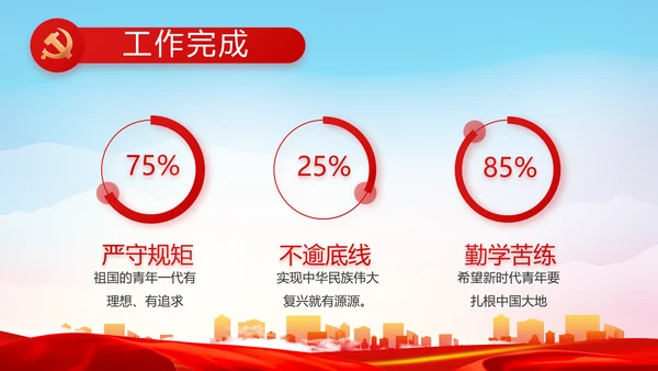 党建党支部工作总结汇报计划PPT党课