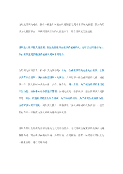 自组织管理中的规则和效率.docx