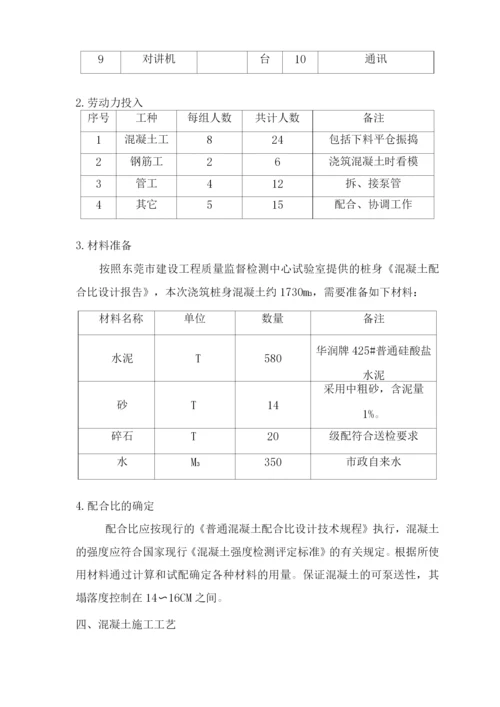 桩身混凝土施工方案3.docx