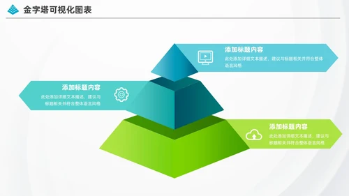 商务金字塔信息可视化图表集PPT