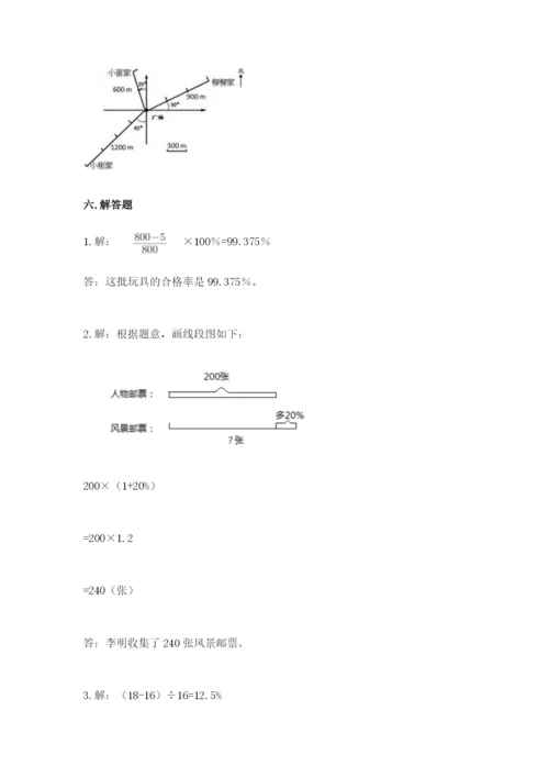 小学数学六年级上册期末测试卷及参考答案【a卷】.docx