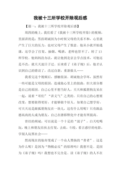 我被十三所学校开除观后感.docx