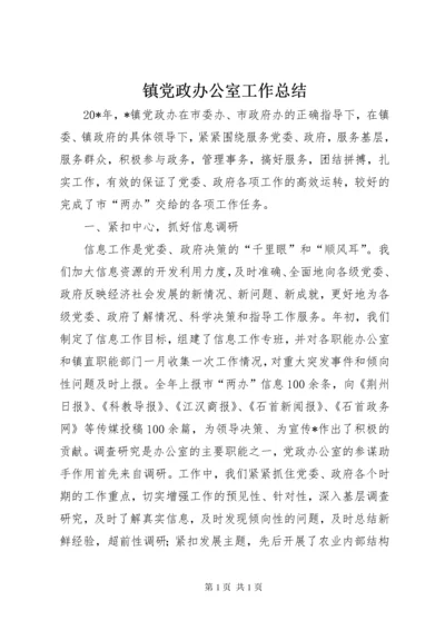 镇党政办公室工作总结.docx