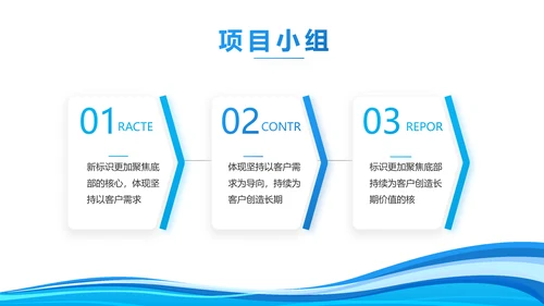 蓝色公司简介企业宣传工作总结PPT模板