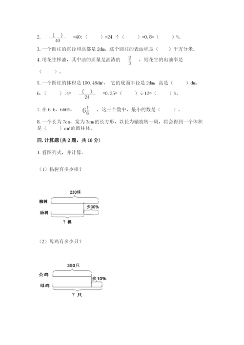 北京版六年级下册数学期中测试卷含完整答案（考点梳理）.docx