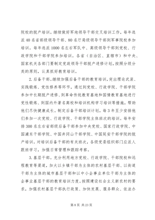 干部教育培训工作计划（县）.docx