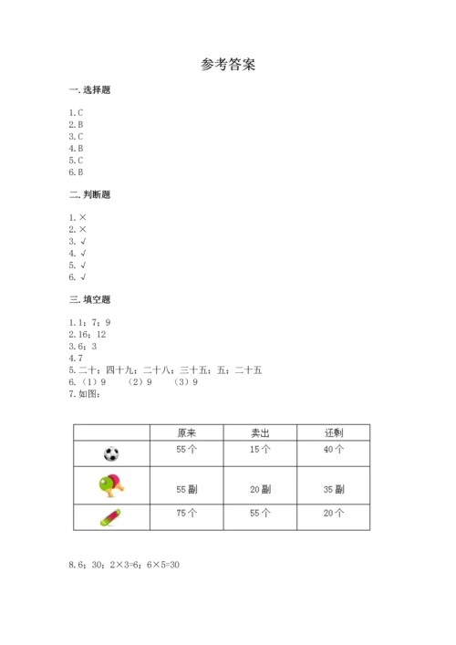 人教版二年级上册数学期末测试卷附答案（综合卷）.docx