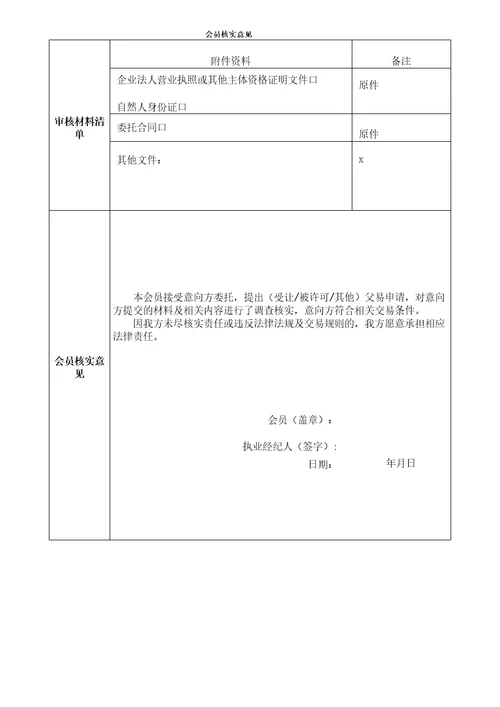 技术类无形资产交易申请书【模板】