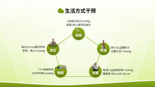 绿色3D立体风全国高血压日健康宣传讲座PPT模版