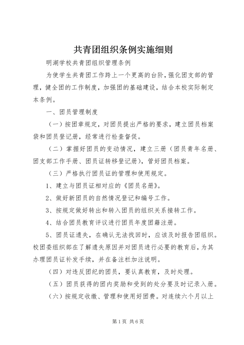 共青团组织条例实施细则 (3).docx