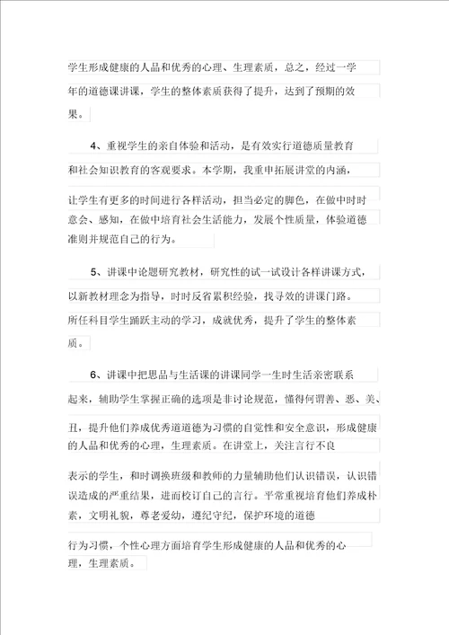 实用的品德与社会教学总结4篇