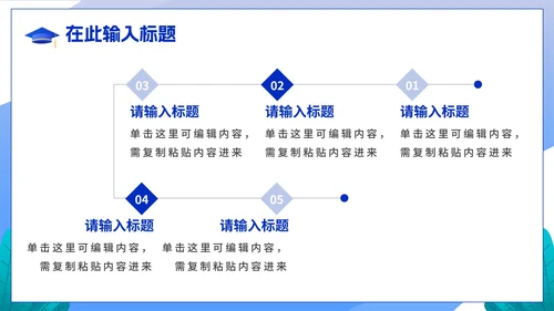 蓝色卡通冲刺高考教育教学主题PPT模板