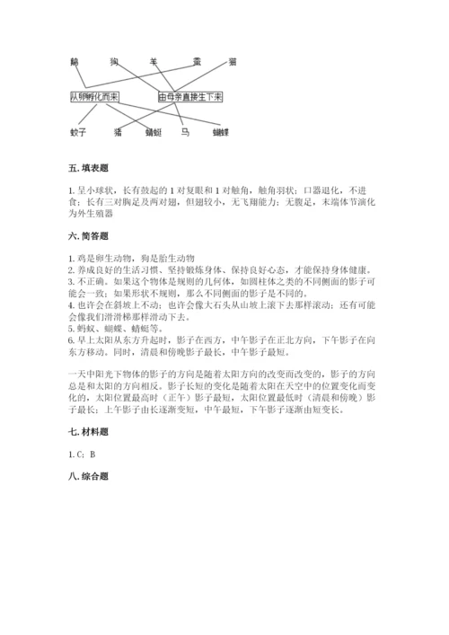 教科版三年级下册科学期末测试卷精品【考点梳理】.docx