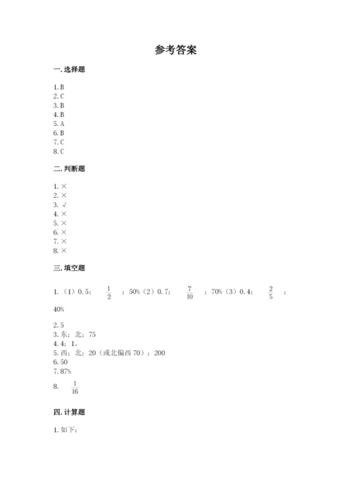 小学六年级上册数学期末测试卷含答案【预热题】.docx
