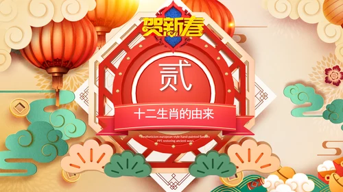 新年春节习俗民俗传统文化PPT模板