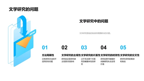 文学研究答辩报告PPT模板