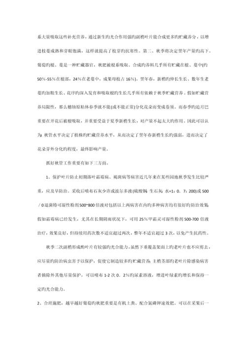 葡萄各阶段管理技术.docx