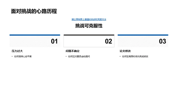 答辩之路克难攻顶