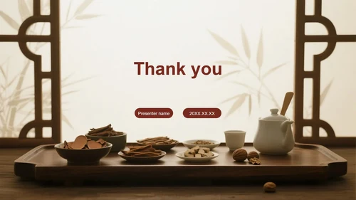 简约实景中国风中医药科普介绍主题模板