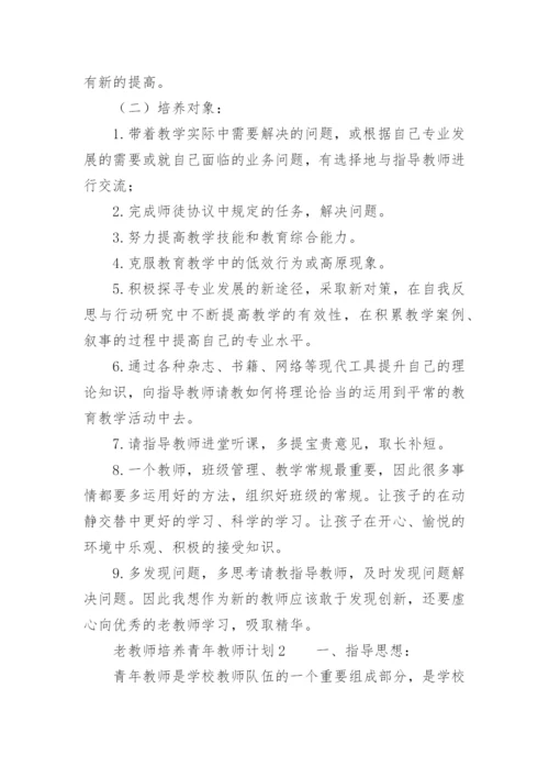 老教师培养青年教师计划.docx