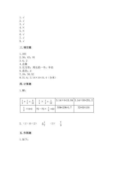 小学数学六年级上册期末试卷附答案（典型题）.docx