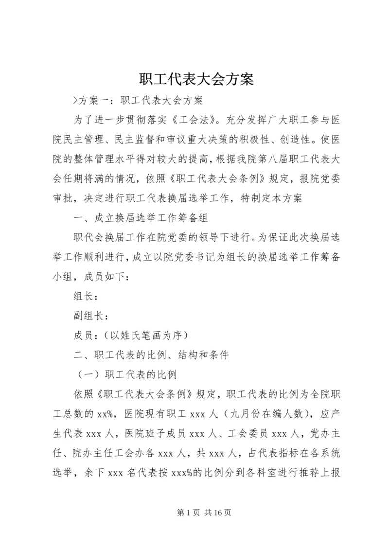 职工代表大会方案.docx