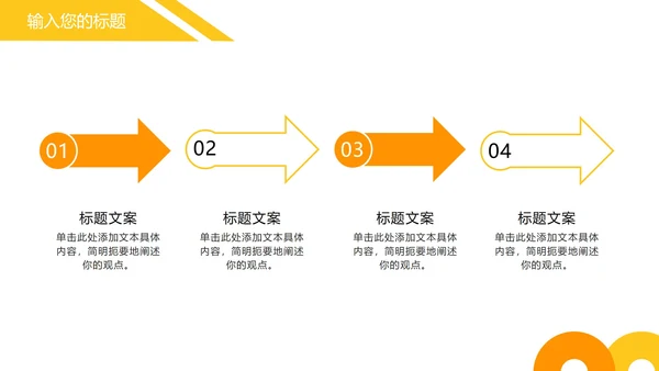 黄色渐变几何工作总结汇报PPT模板