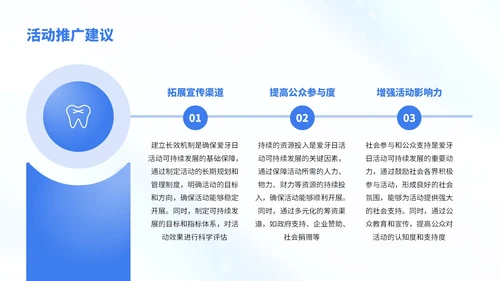 蓝白色简约风口腔健康知识宣传PPT