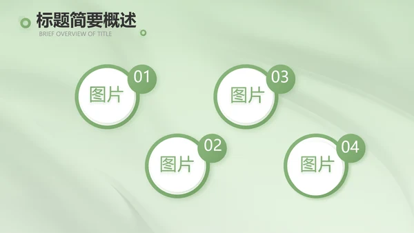 牛油果绿风格主题商务动态PPT