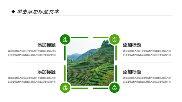 绿色清新茶园茶艺茶道文化动态PPT模板