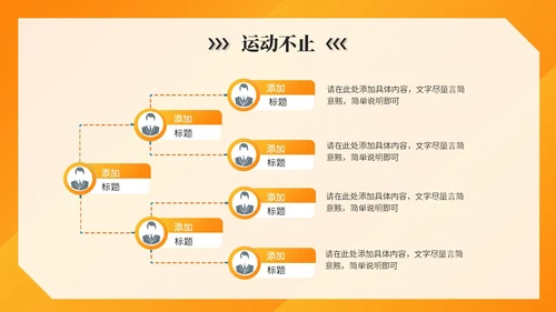橙色简约活泼体育课件体育培训教练运动员报告ppt模板