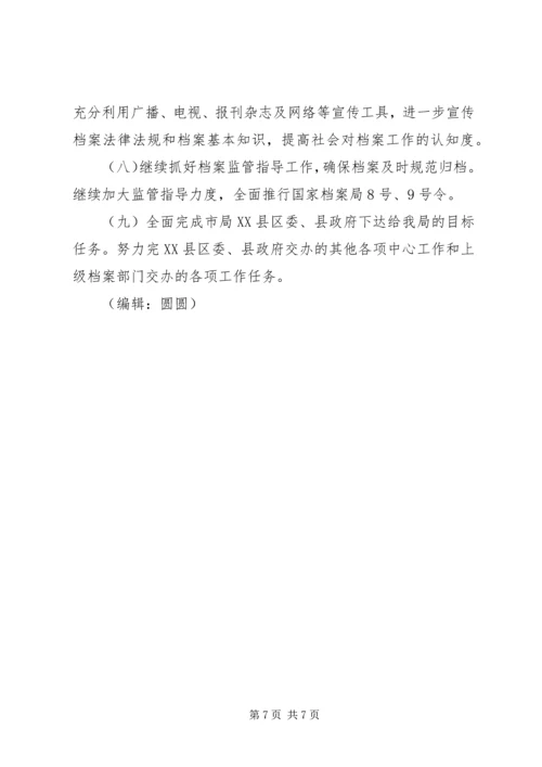 档案局年终工作总结及计划.docx