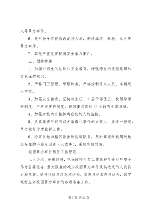 铜仁学院校园暴力事件处置预案.docx