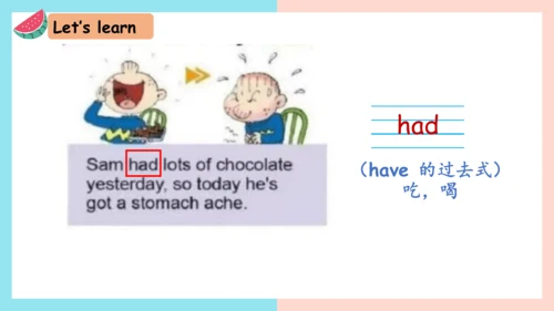 Module 10 Unit 2 Sam had lots of chocolate 课件(共27张