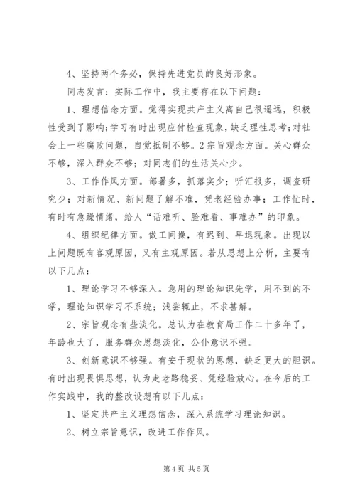 机关第二党支部关于召开专题组织生活会情况的报告 (7).docx