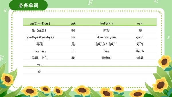 Module 1（复习课件）-2023-2024学年三年级英语上册期末核心考点集训（外研版三起）（共