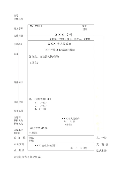 公司公文写作技巧及公文格式带示例