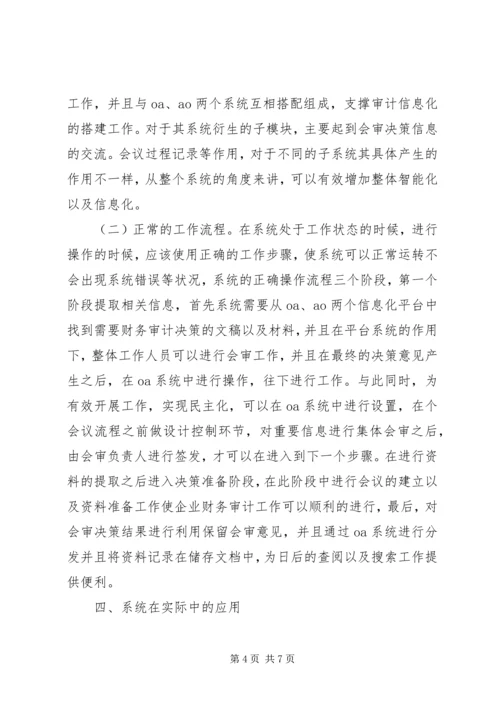 企业财务审计及决策信息化.docx