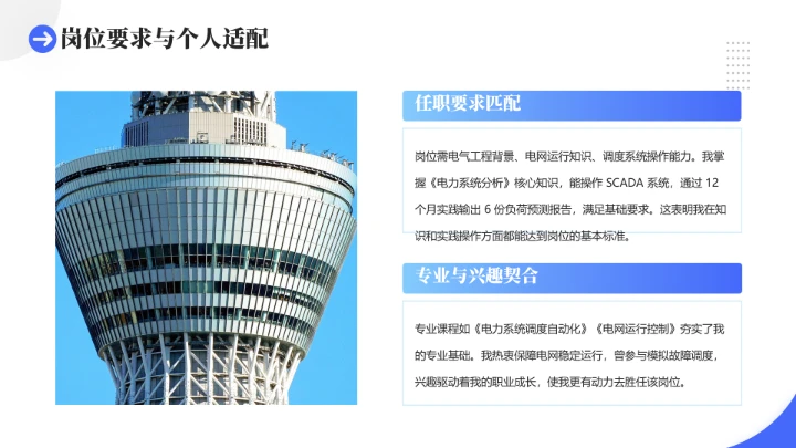 电气工程和自动化专业大学生求职个人能力综合展示职业生涯规划通用PPT模版