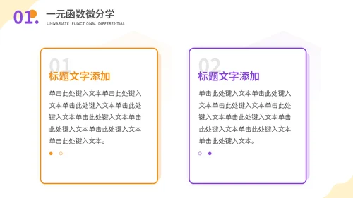 高等数学大学课程讲解通用PPT模板