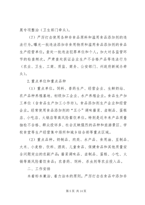 食品整治工作实施方案.docx