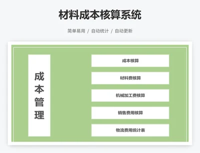 材料成本核算系统
