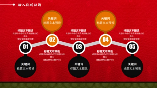 中国风喜庆新年通用PPT模板