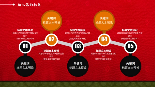 中国风喜庆新年通用PPT模板