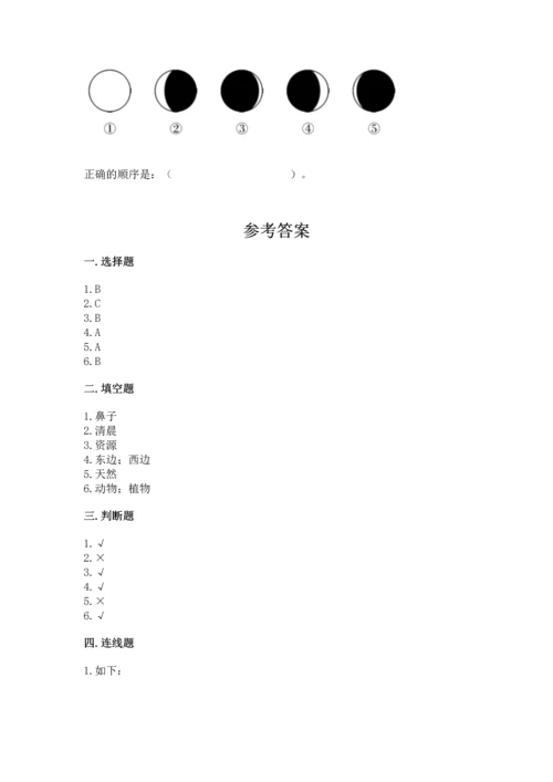 教科版二年级上册科学期末测试卷（实验班）.docx