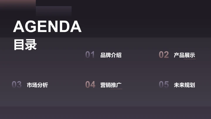 紫色商务风通用行业PPT模板