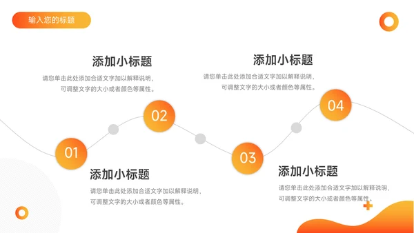 橙色创意创新创业计划书PPT模板