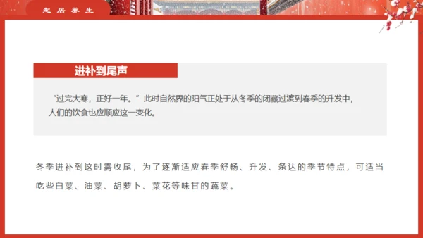 故宫的雪大寒气节通用PPT模板