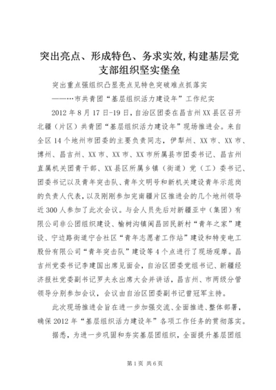 突出亮点、形成特色、务求实效,构建基层党支部组织坚实堡垒 (2).docx