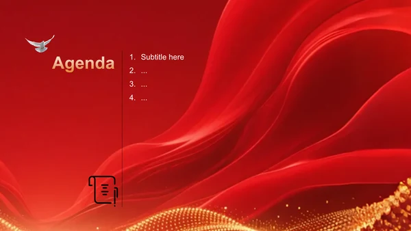 红色党政风商务培训PPT主题